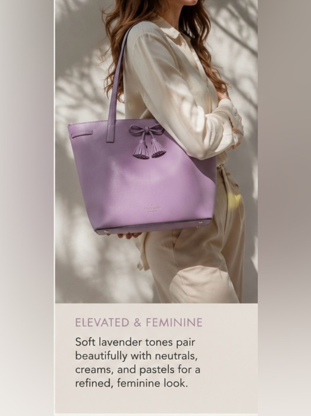 Kate Spade Hayes Valerian Medium Top Zip Tote | Classic Elegance Quiet Luxury - Picture 16 of 16